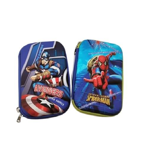     			FREEDY Full jambo Hardtop EVA Pencil Case Stationery Box Pen Holder Zipper Pouch Cosmetics Organizer School Kids Girls/Boys Multipurpose (Pack of 2) Any Random design & color will sent