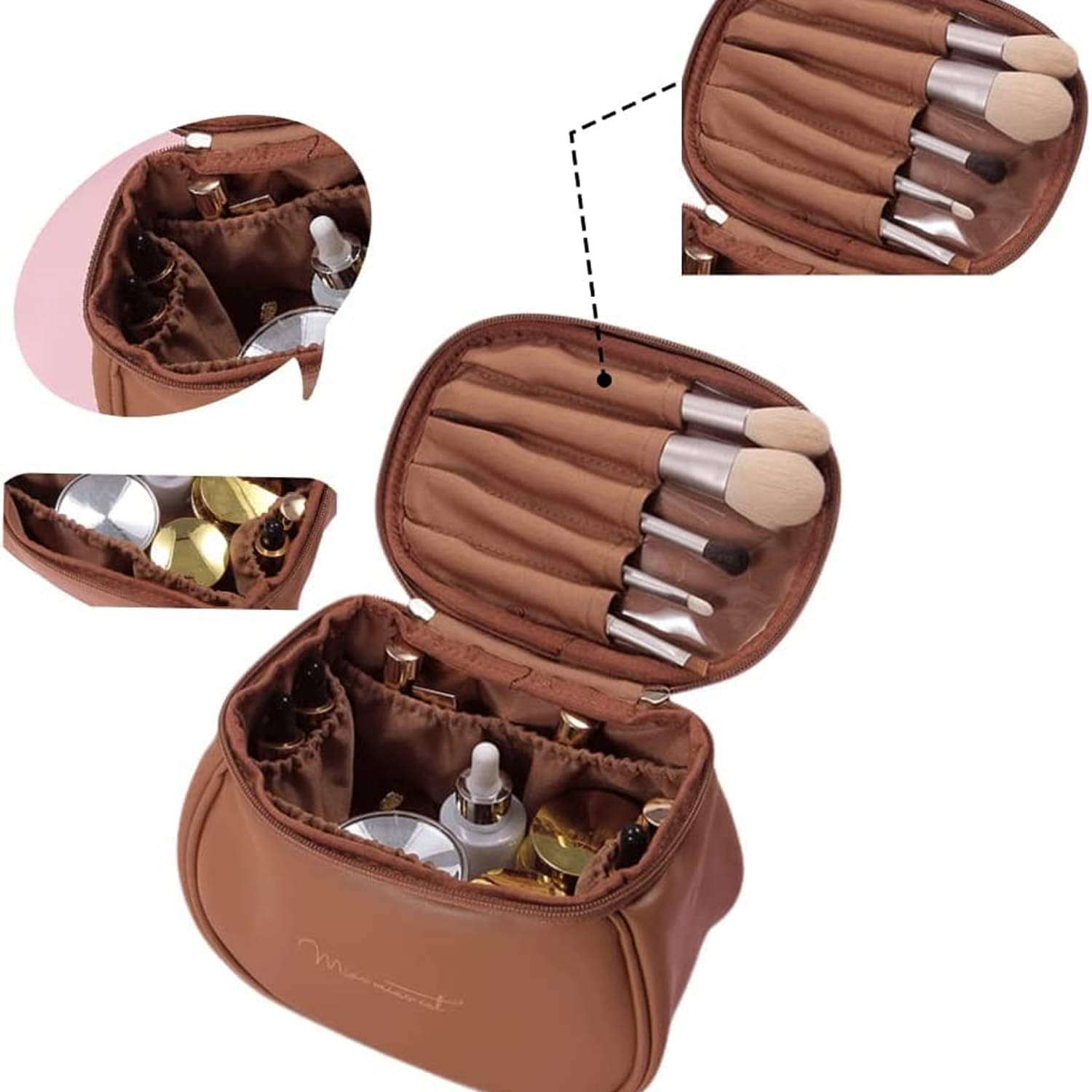     			Flyhomes Assorted Travel Makeup Bag