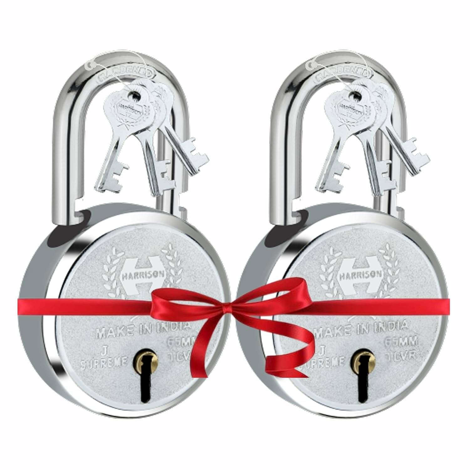 Harrison Padlocks Buy 1 Get 1 Free/ 2 Round Padlock 65mm 0663 / Mild Steel Material/Bright Chrome Plated Finish/Door Lock, Shutter Lock, Godown Lock H0097 Harrison Padlocks Buy 1 Get 1 Free/ 2 Round Padlock 65mm 0663 / Mild Steel Material/Bright Chrome Plated Finish/Door Lock, Shutter Lock, Godown Lock H0097
