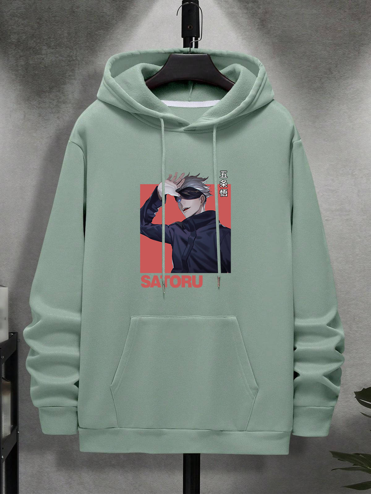     			Hype Thread Fleece Hooded Men's Sweatshirt - Mint Green ( Pack of 1 )