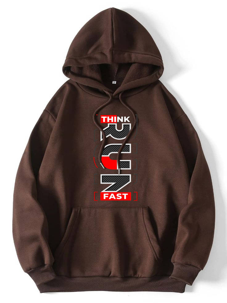 Hype Thread Fleece Hooded Men's Sweatshirt - Brown ( Pack of 1 )     			Hype Thread Fleece Hooded Men's Sweatshirt - Brown ( Pack of 1 )