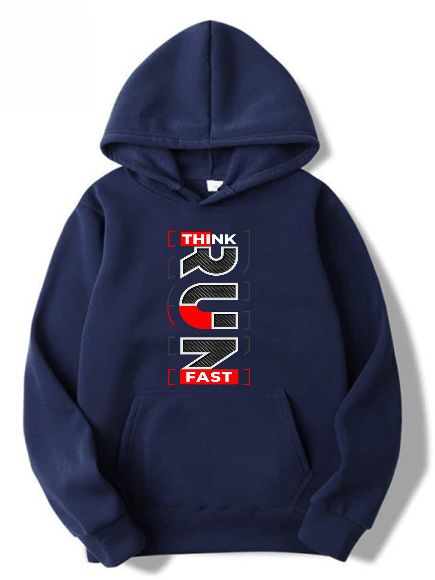     			Hype Thread Fleece Hooded Men's Sweatshirt - Blue ( Pack of 1 )
