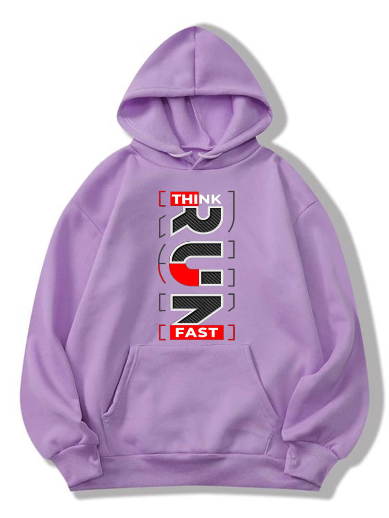     			Hype Thread Fleece Hooded Men's Sweatshirt - Lavender ( Pack of 1 )