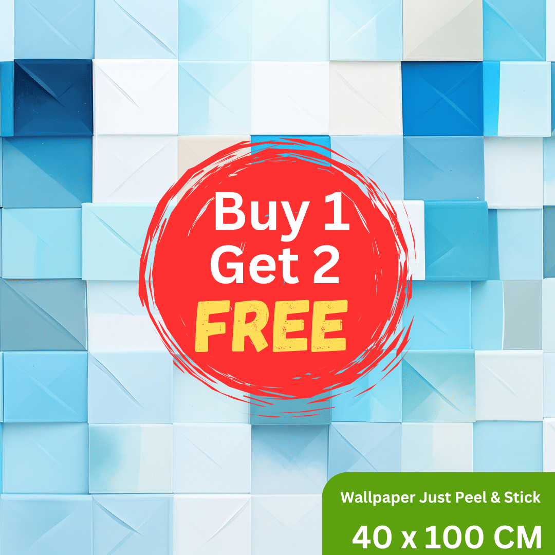     			Interawall Decor Self-Adhesive Decal Wallpaper Specific Product for Bedroom, Living Room, Kids Room, Play Room, Office | Abstract Home Wallpaper for Home Decor (Buy 1 get 2 Free, Pack of 3 Pcs,  Size-16x39 Inches Each Strip)