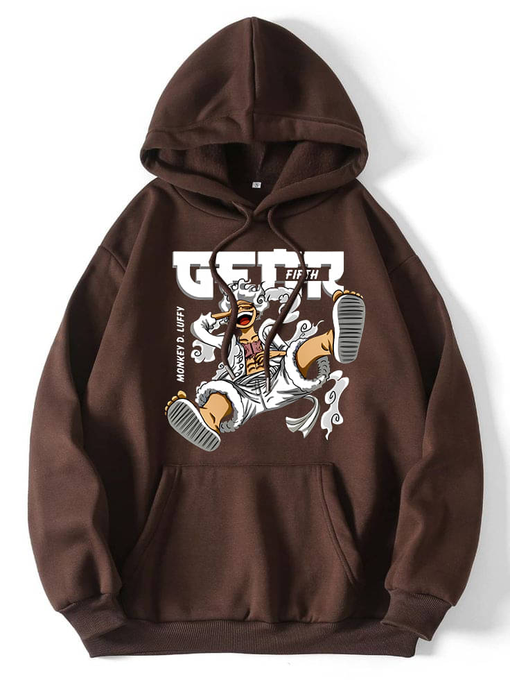     			KCON Fleece Hooded Men's Sweatshirt - Brown ( Pack of 1 )