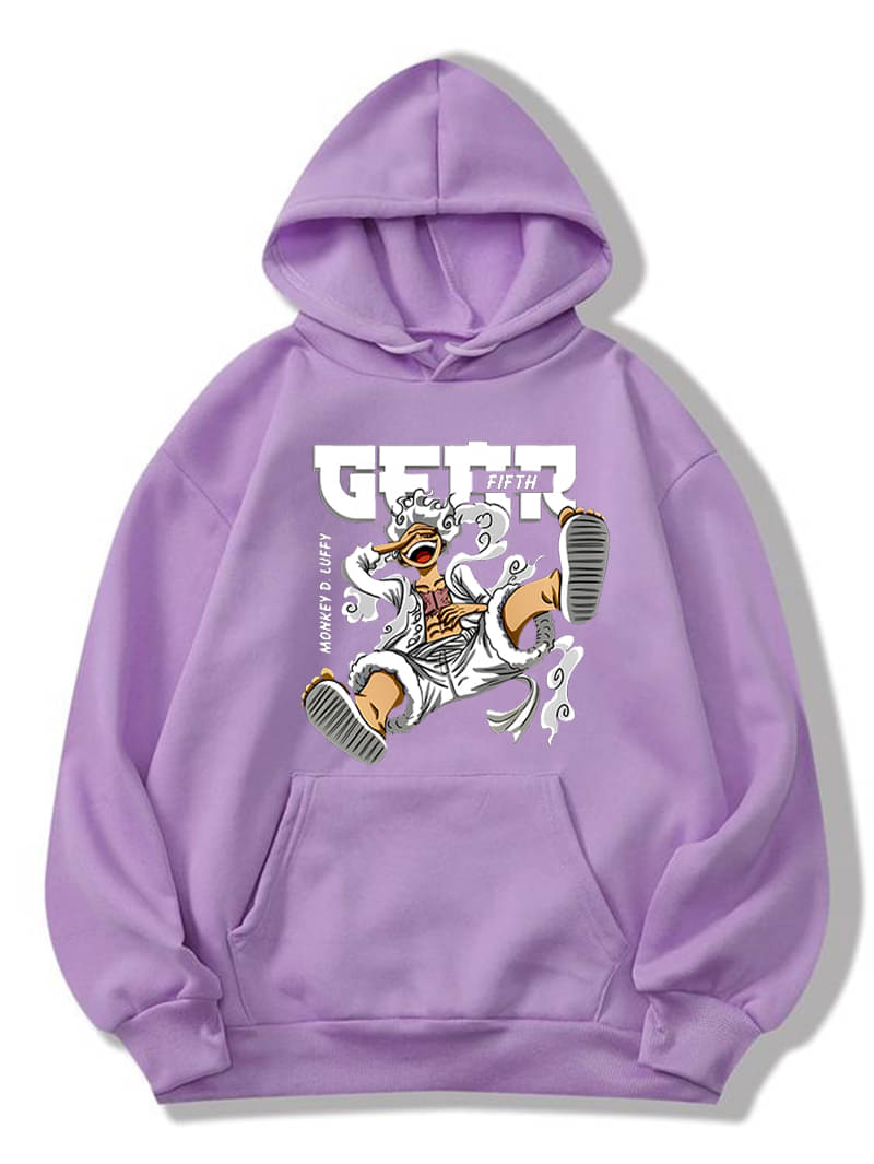     			KCON Fleece Hooded Men's Sweatshirt - Lavender ( Pack of 1 )