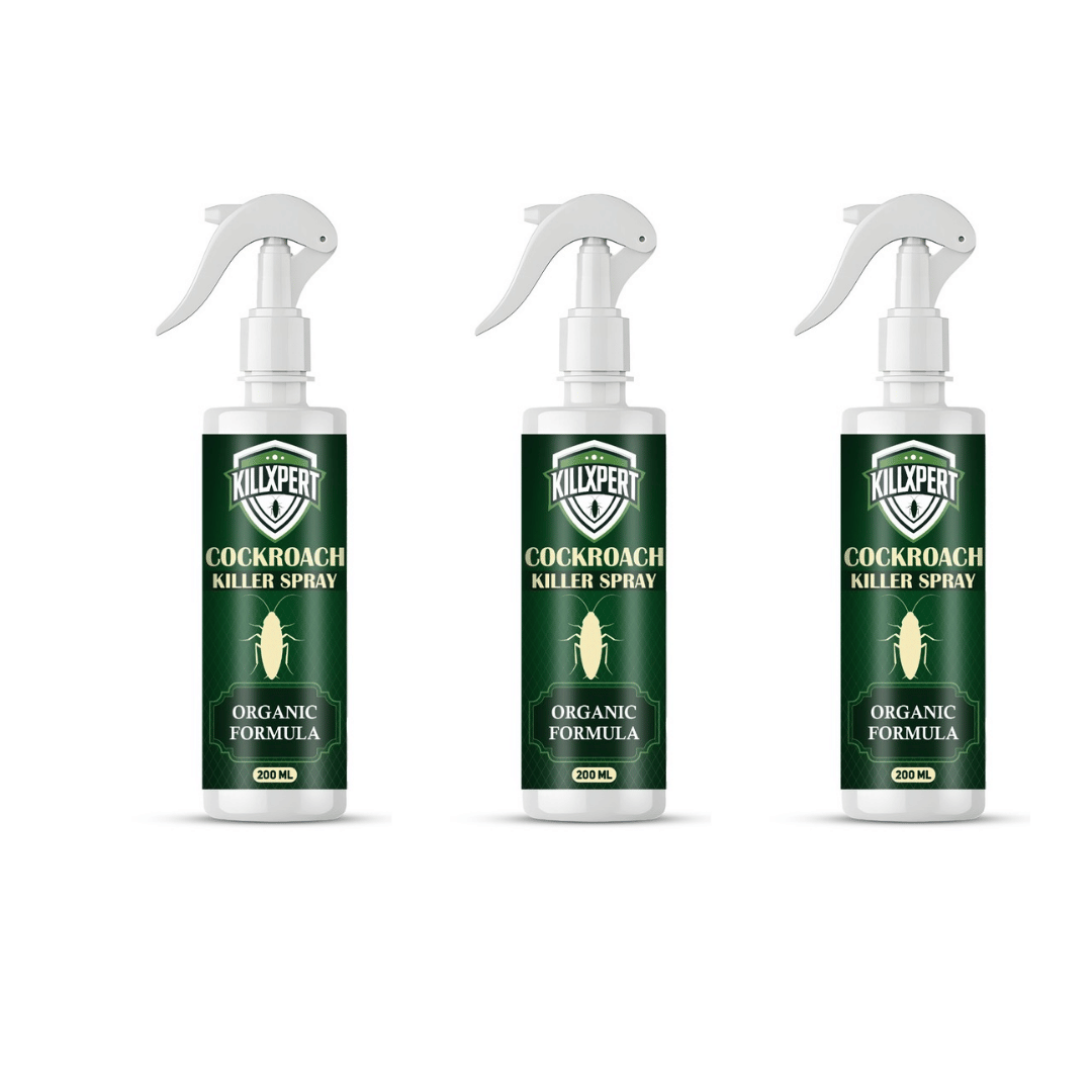     			Killxpert Herbal Cockroach Spray 200ml (Pack of 3) | Natural Repellent for Home, Kitchen & Bathroom