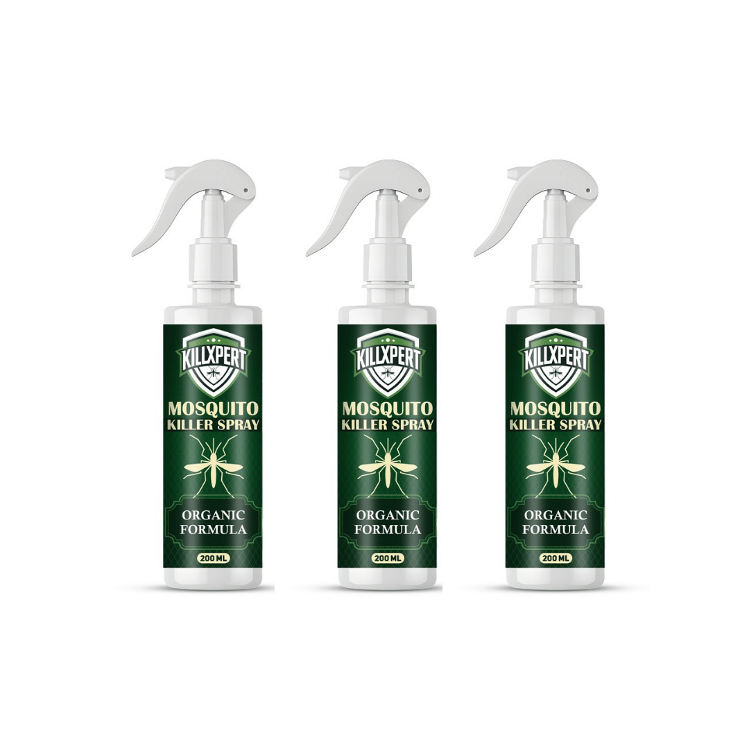     			Killxpert Herbal Mosquito Spray 200ml (Pack of 3) | Natural Insect Repellent for Home, Bedroom & Indoor Protection
