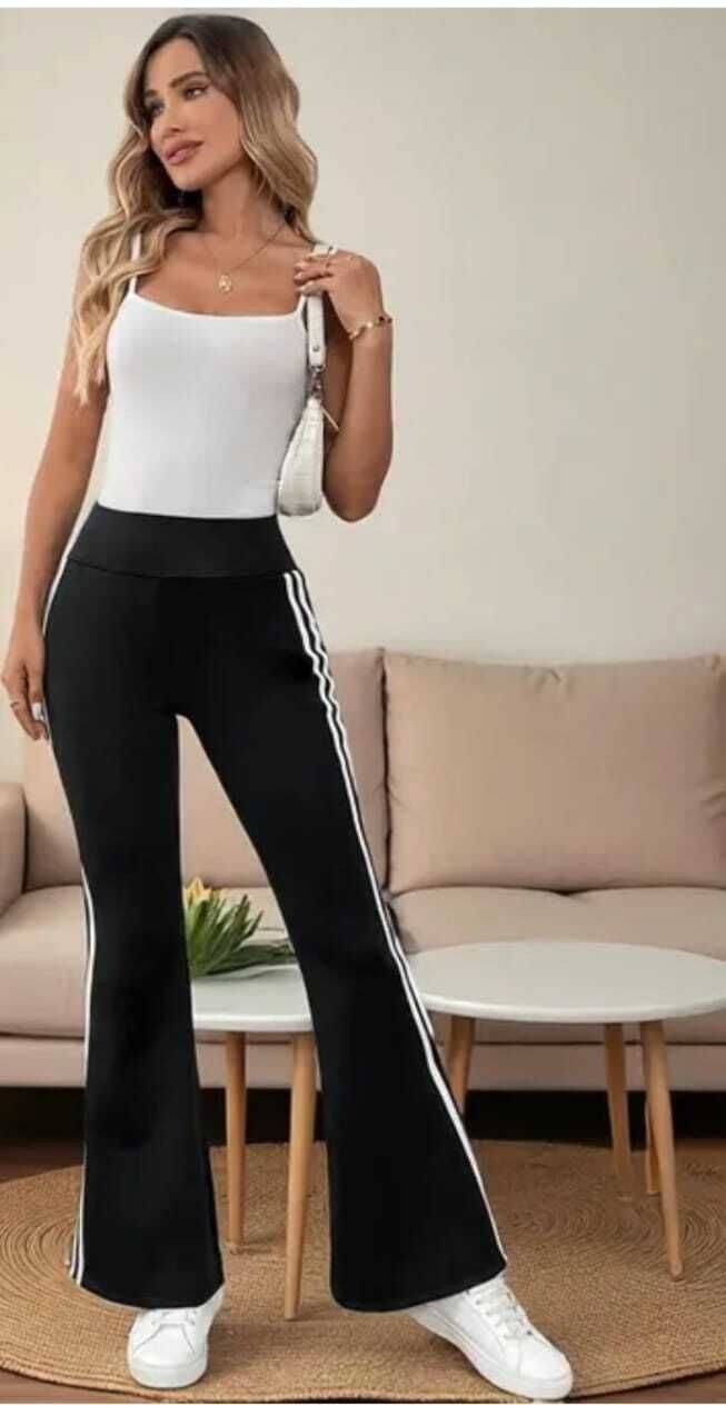     			L Fashion Jeans Women Rayon Blend Casual Trousers ( Black )