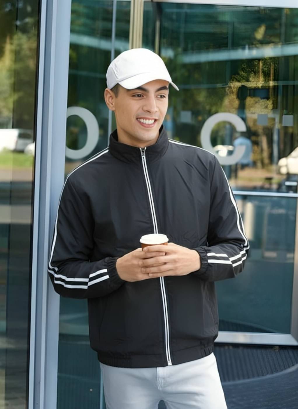     			MAYKR Polyester Men's Windcheater Jacket - Black ( Pack of 1 )