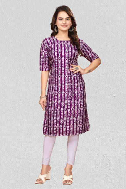 Mahadev Fashion Women Crepe Printed A-line Kurti ( Maroon ) Mahadev Fashion Women Crepe Printed A-line Kurti ( Maroon )