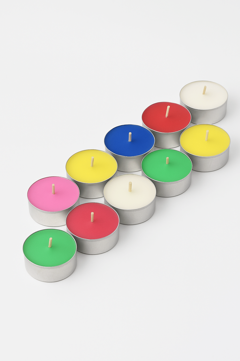     			PABOCART Multicolour Unscented Wax Tea Light Candle 2 cm ( Pack of 1 )