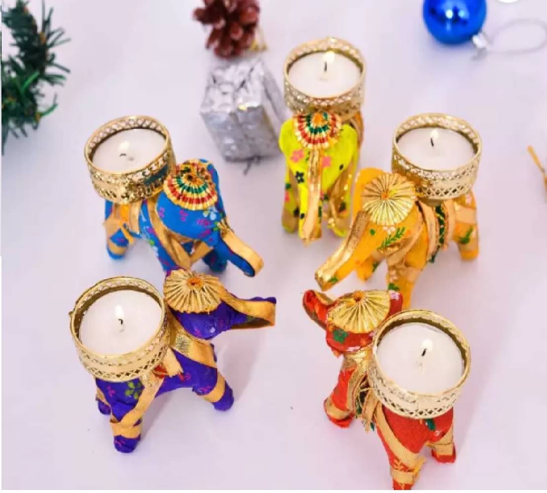     			Qin Pin Floor Bamboo Tea Light Holder - Pack of 5