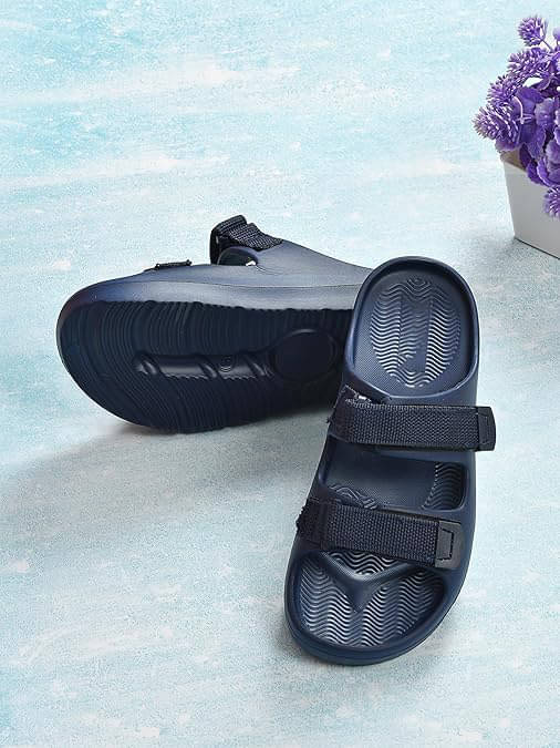     			Qrite - Blue Men's Sandals