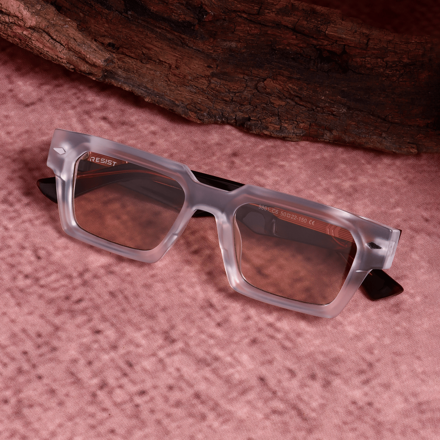     			RESIST EYEWEAR White Rectangular Sunglasses ( Pack of 1 )