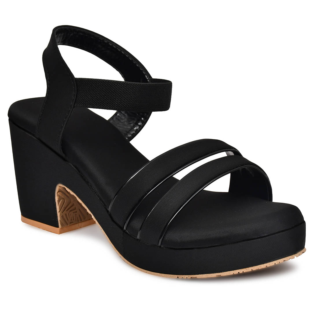     			Rimezs Black Women's Sandal Heels
