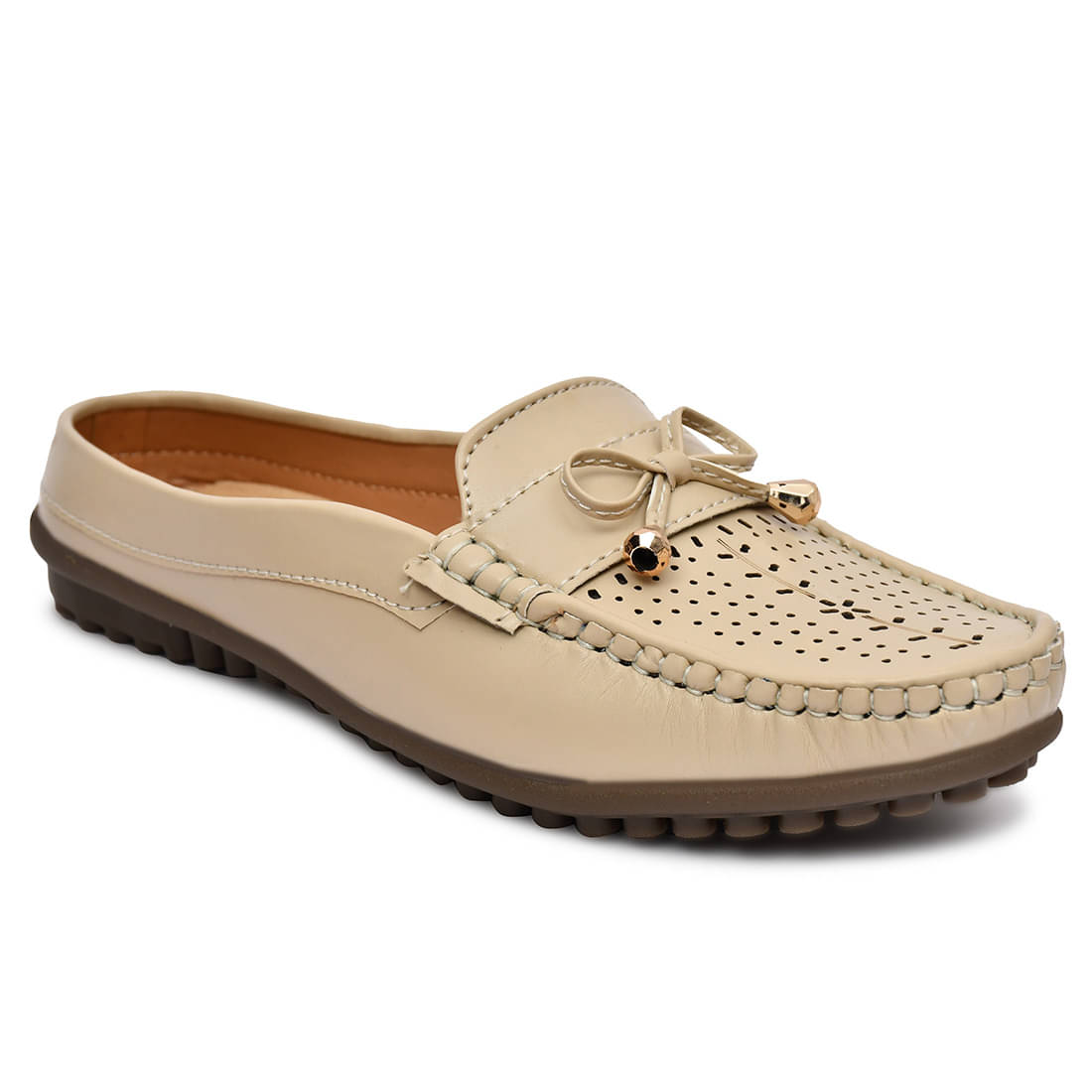     			Rimezs Cream Women's Loafers