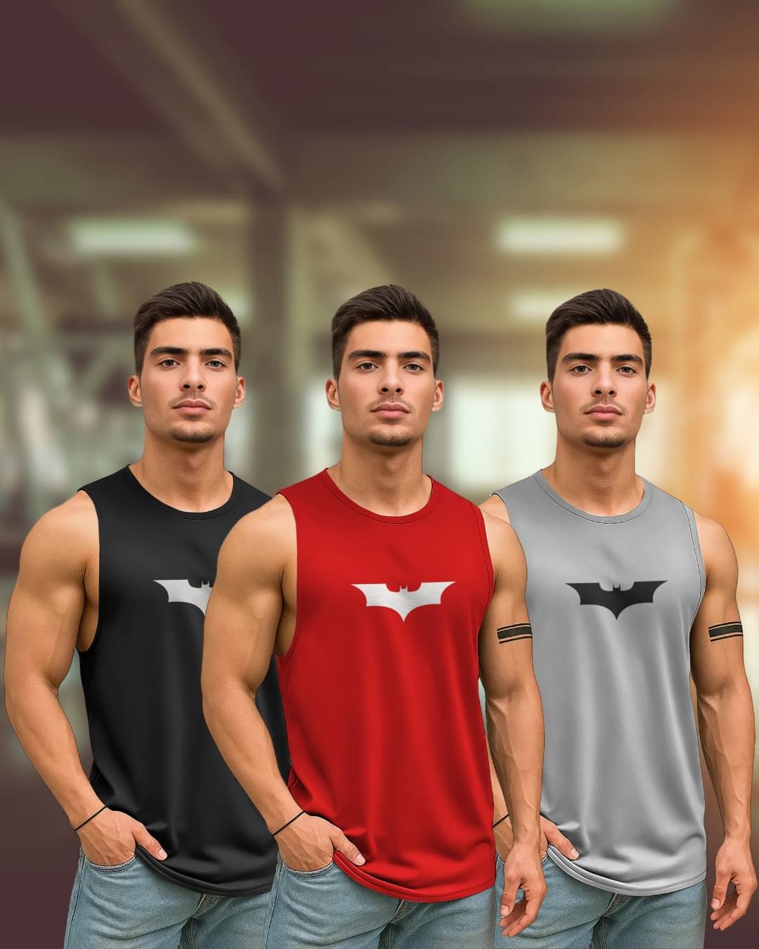 Tenrun Pack of 3 Polyester Basic Vest For Men ( Multi ) Tenrun Pack of 3 Polyester Basic Vest For Men ( Multi )
