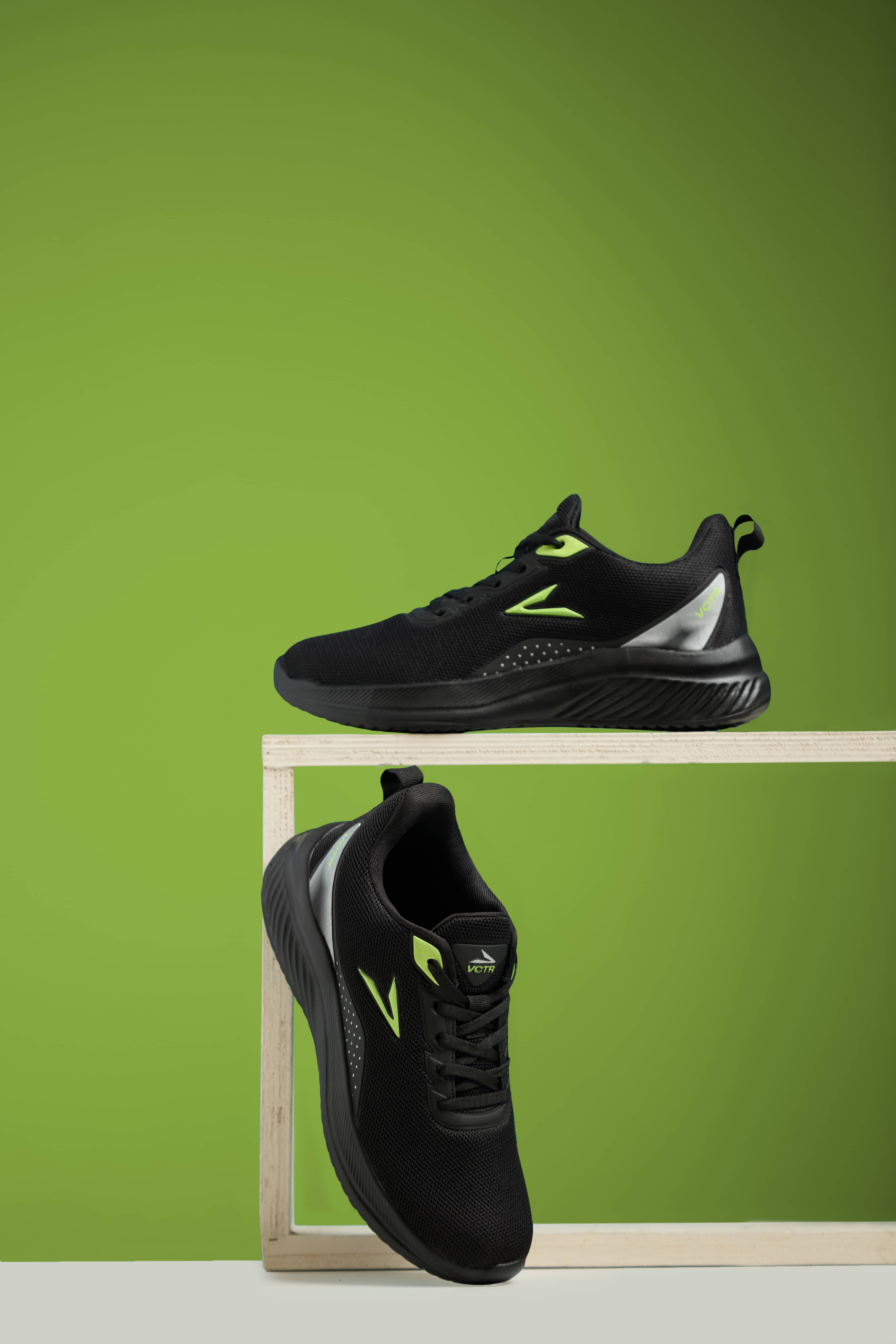 VCTR Rapid RPD01 Black Men's Sports Running Shoes VCTR Rapid RPD01 Black Men's Sports Running Shoes