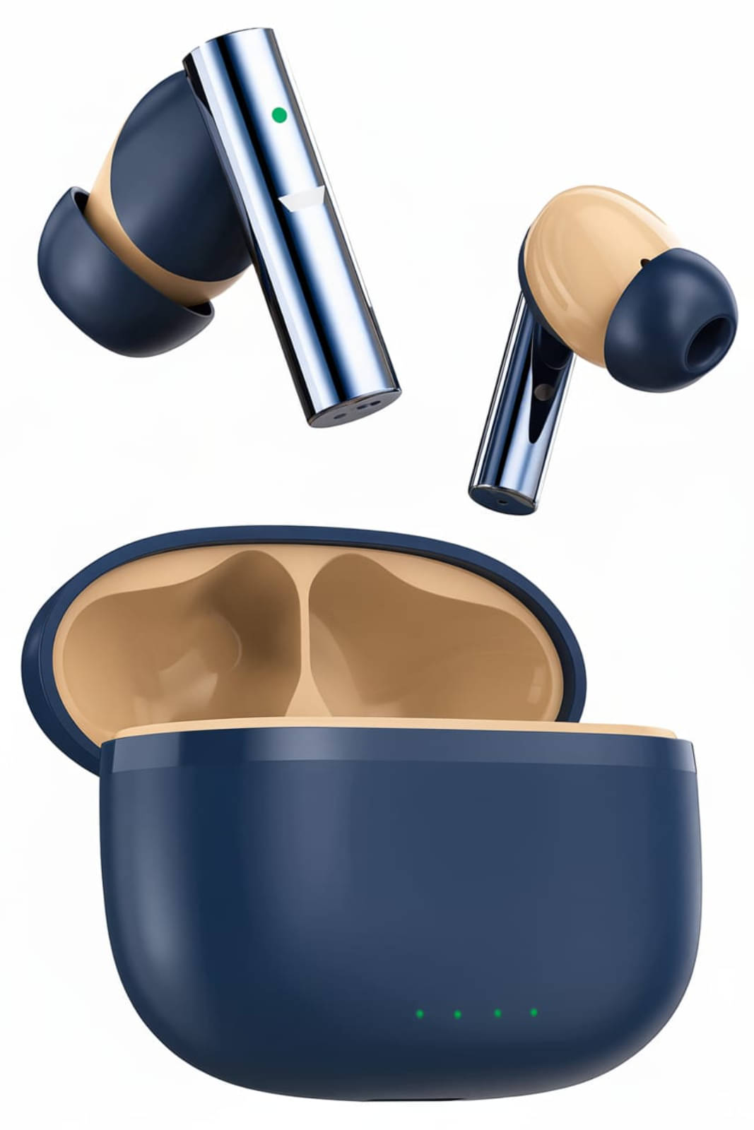     			VERONIC 171X Truly Wireless in Ear Earbuds with 50H Playtime, AI-ENC Mic, Bluetooth 5.4 with 45ms Low Latency Gaming, 13mm Bass Drivers, Type-C Fast Charging, Touch Controls, IPX5 Ear Buds TWS