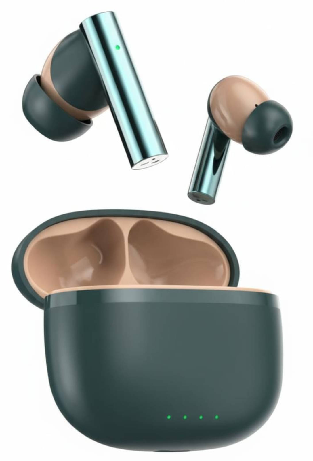     			VERONIC 171X Truly Wireless in Ear Earbuds with 50H Playtime, AI-ENC Mic, Bluetooth 5.4 with 45ms Low Latency Gaming, 13mm Bass Drivers, Type-C Fast Charging, Touch Controls, IPX5 Ear Buds TWS