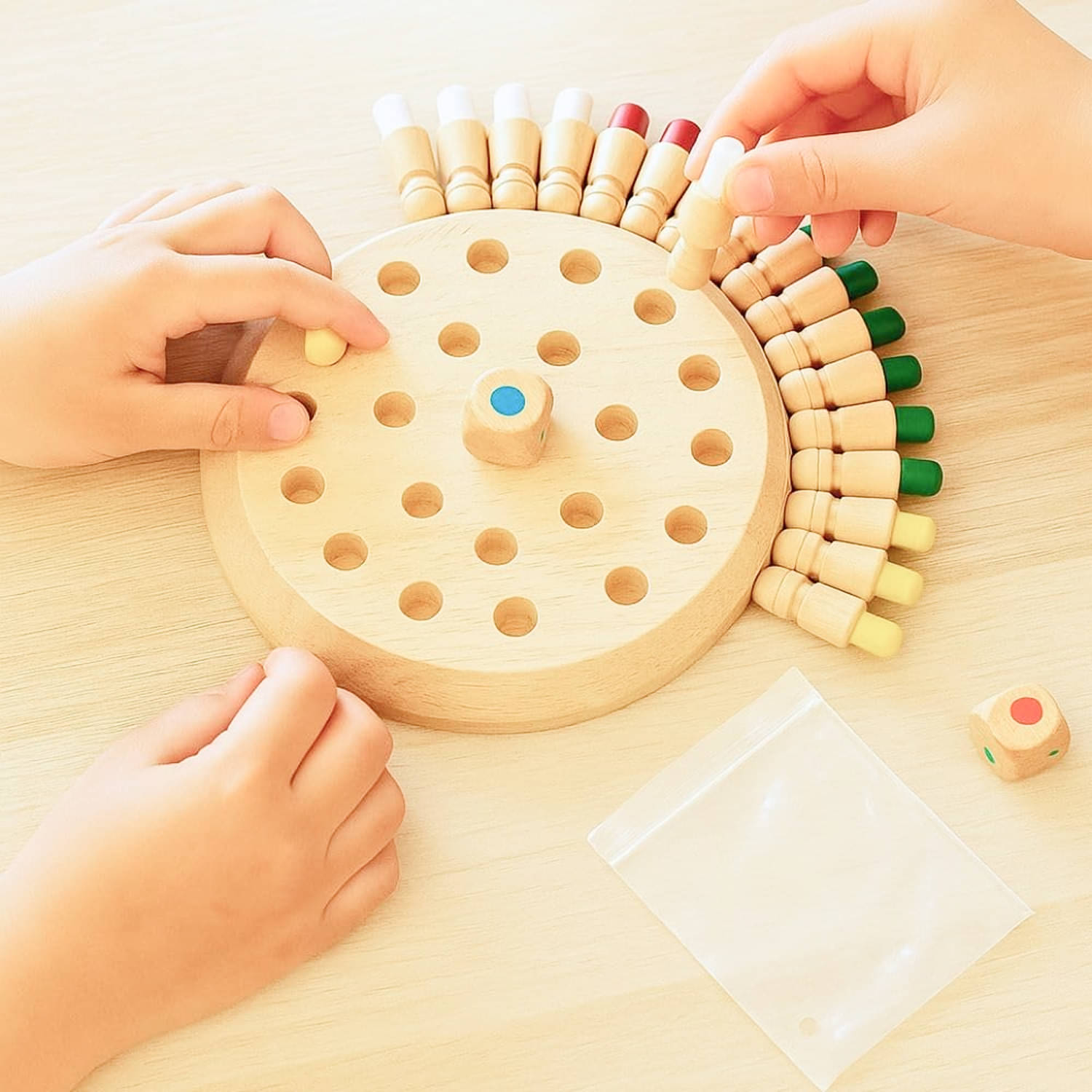 Wooden Color Matching & Memory Chess Game | Fun Brain Training Board Game for Kids & Family Wooden Color Matching & Memory Chess Game | Fun Brain Training Board Game for Kids & Family