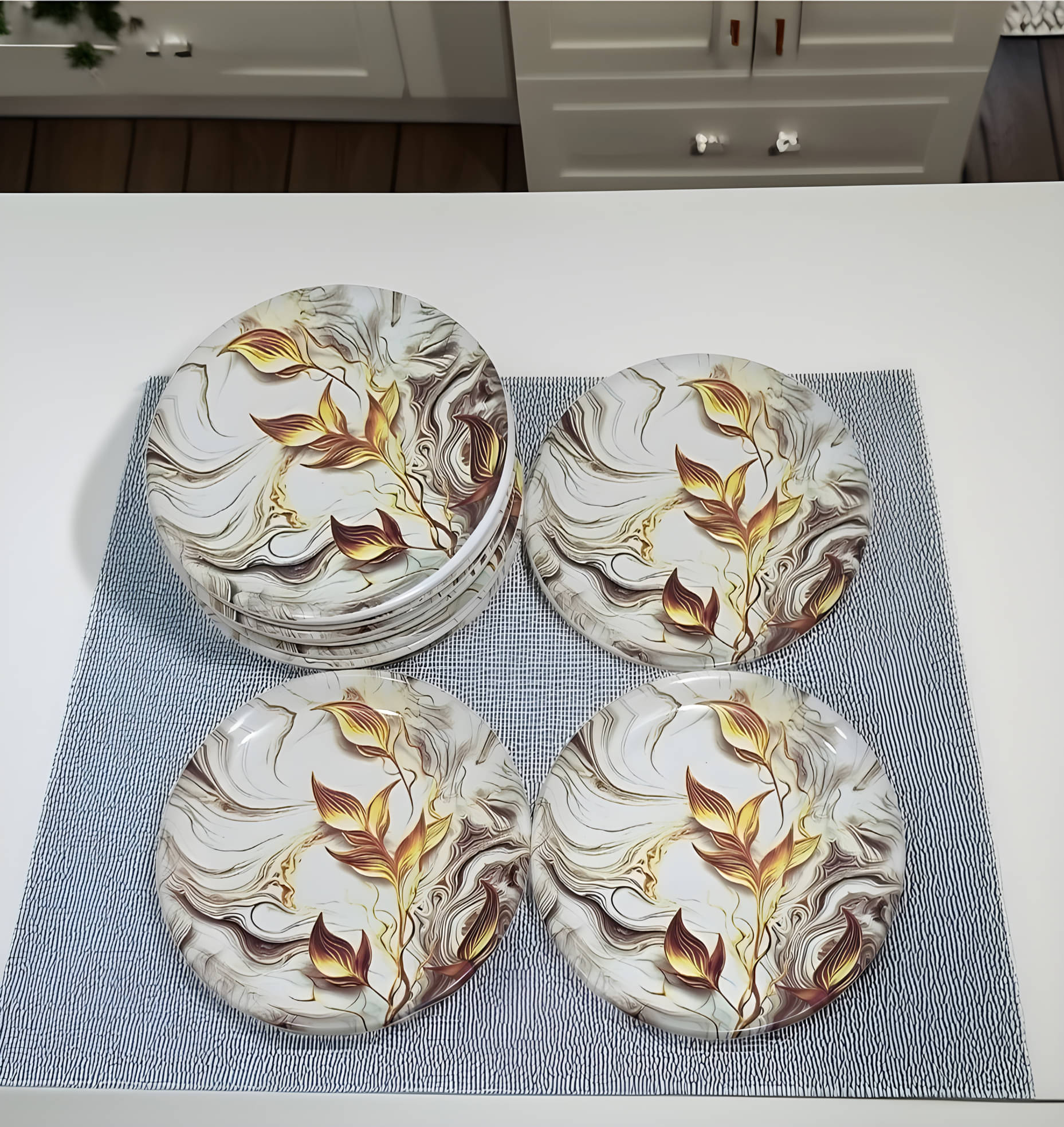kitchrox 12 Pcs Melamine Multi Color Quarter Plate kitchrox 12 Pcs Melamine Multi Color Quarter Plate