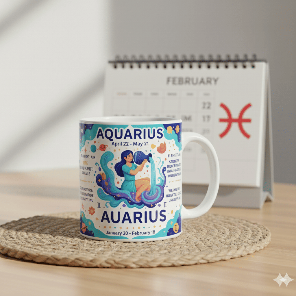     			maddock corp Zodiac Sign Mug Ceramic Coffee Mug 350 mL ( Pack of 1 )