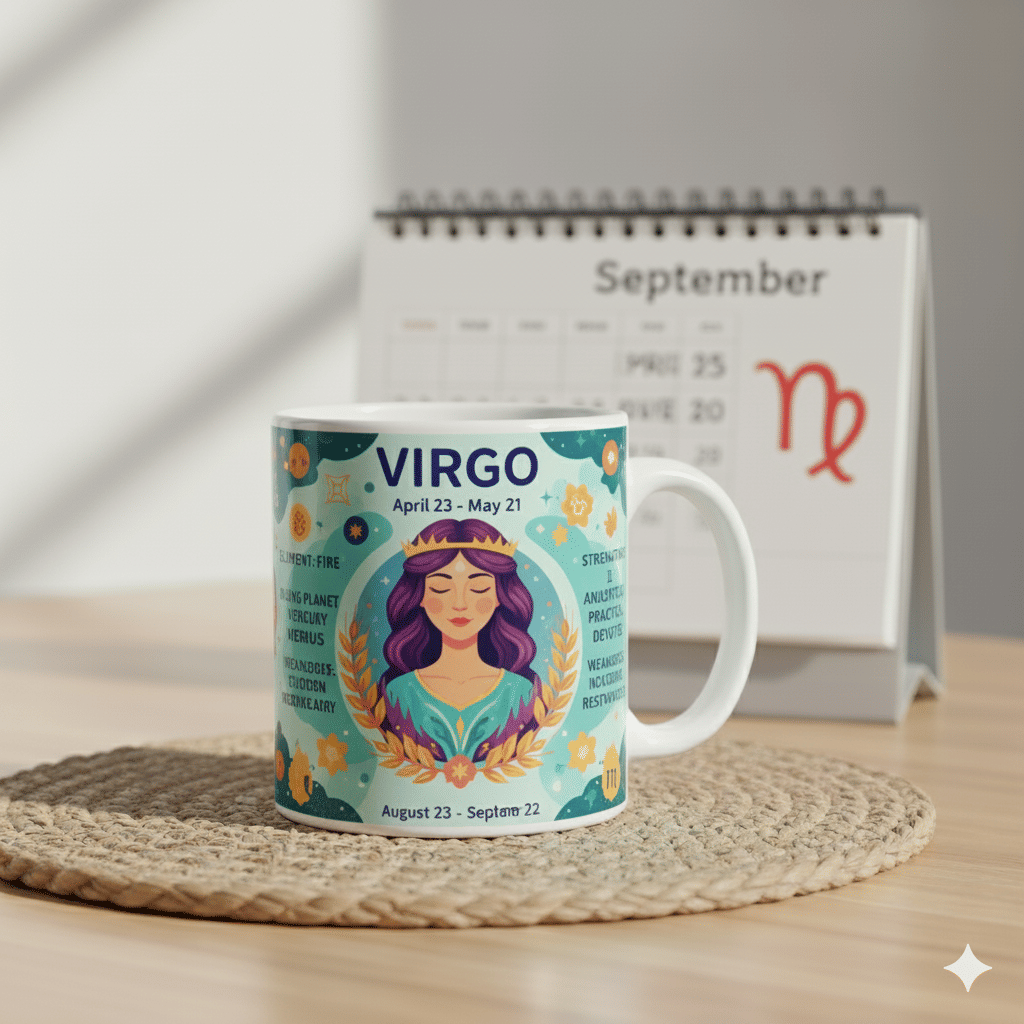     			maddock corp Zodiac Sign Mug Ceramic Coffee Mug 350 mL ( Pack of 1 )