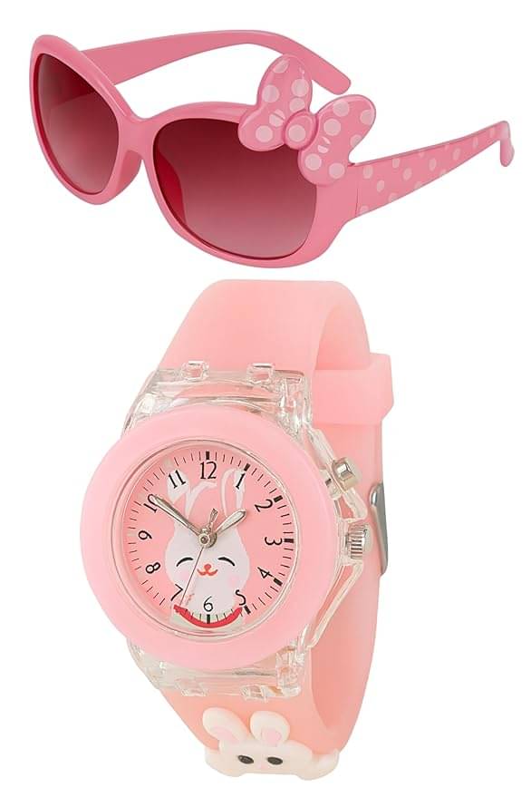 ALNA TURA Pink Dial Analog Girls Watch ( Pack Of 2 ) ALNA TURA Pink Dial Analog Girls Watch ( Pack Of 2 )