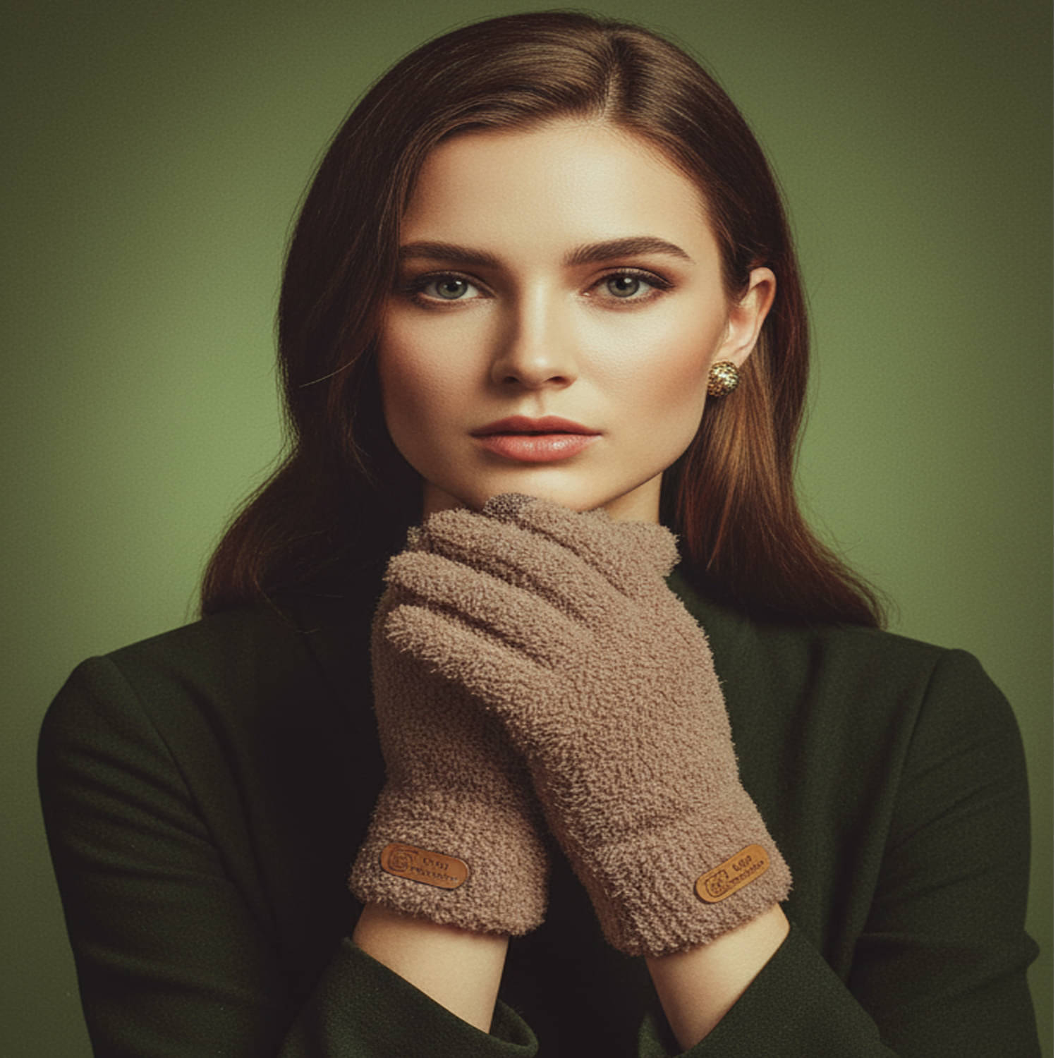     			Bizarro.in Brown Women's Woollen Gloves ( Pack of 1 )
