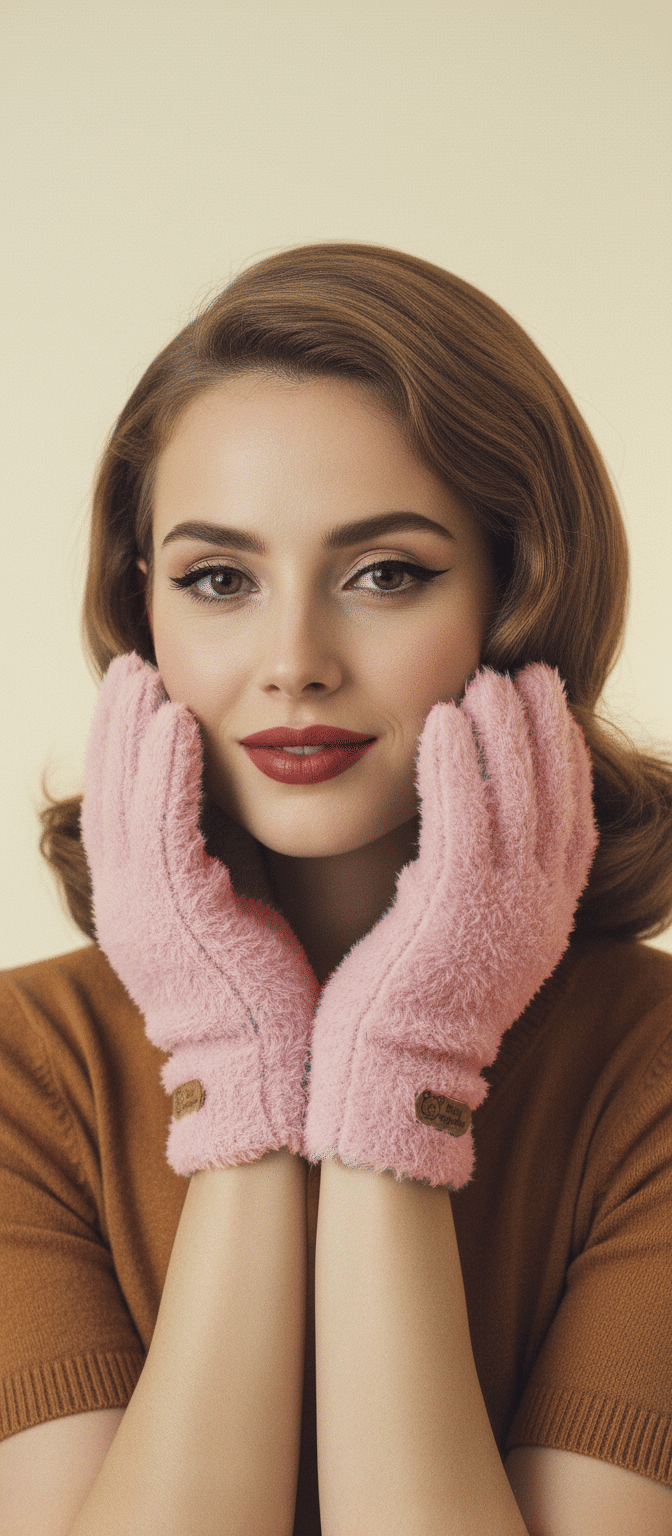     			Bizarro.in Pink Women's Woollen Gloves ( Pack of 1 )