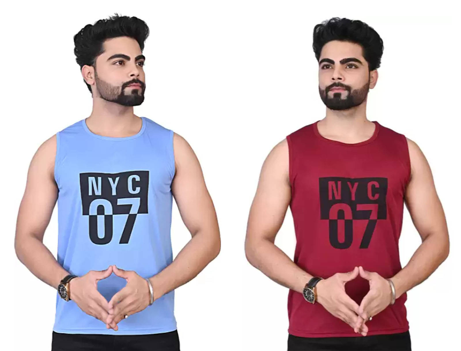 ERRISH ENTERPRISES Pack of 2 Polyester Basic Vest For Men ( Multicolor10 ) ERRISH ENTERPRISES Pack of 2 Polyester Basic Vest For Men ( Multicolor10 )