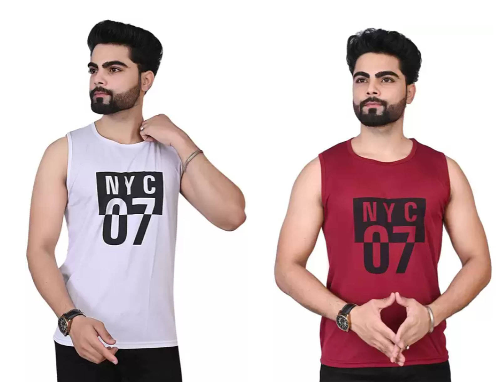 ERRISH ENTERPRISES Pack of 2 Polyester Basic Vest For Men ( Multicolor11 )     			ERRISH ENTERPRISES Pack of 2 Polyester Basic Vest For Men ( Multicolor11 )