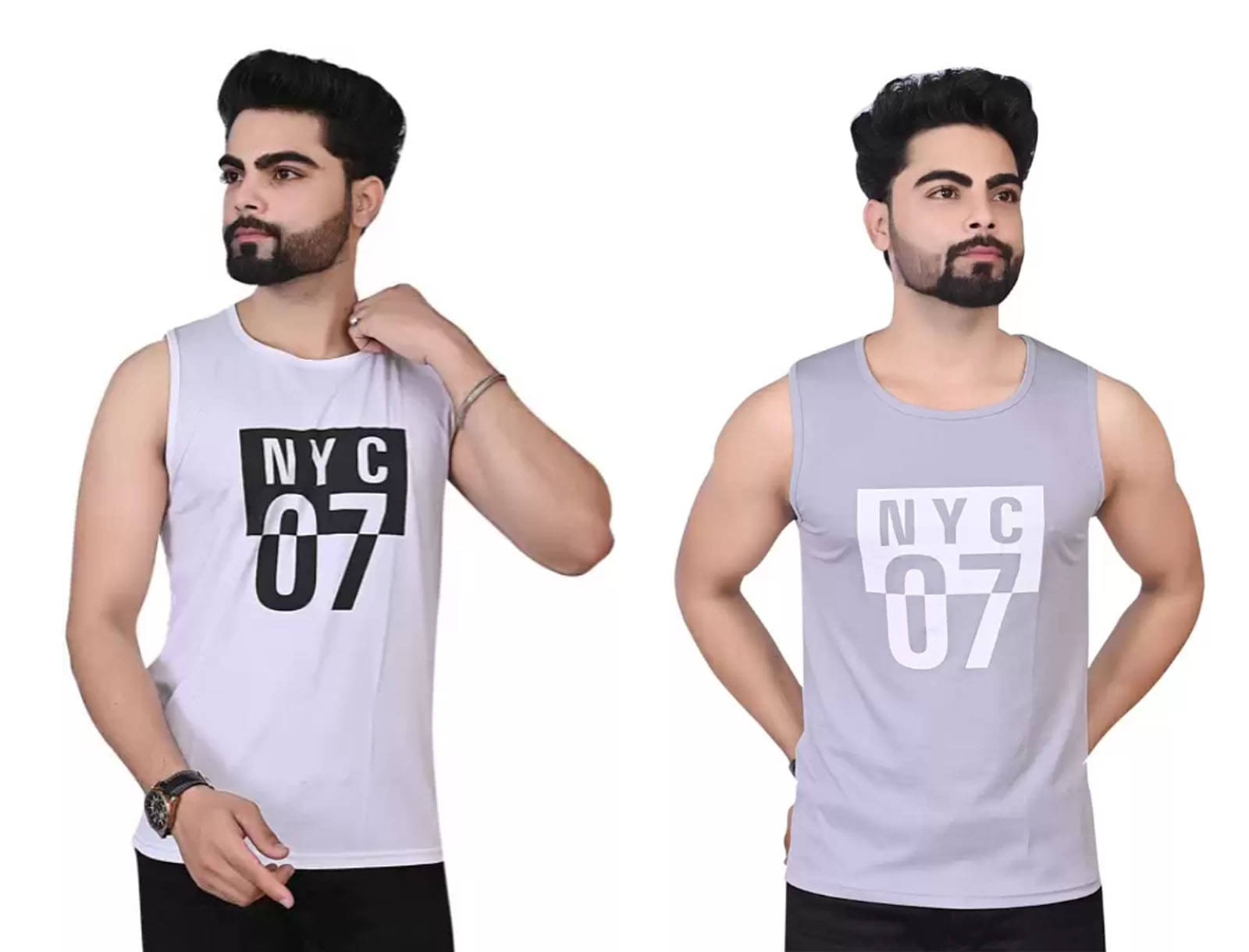 ERRISH ENTERPRISES Pack of 2 Polyester Basic Vest For Men ( Multicolor8 )     			ERRISH ENTERPRISES Pack of 2 Polyester Basic Vest For Men ( Multicolor8 )