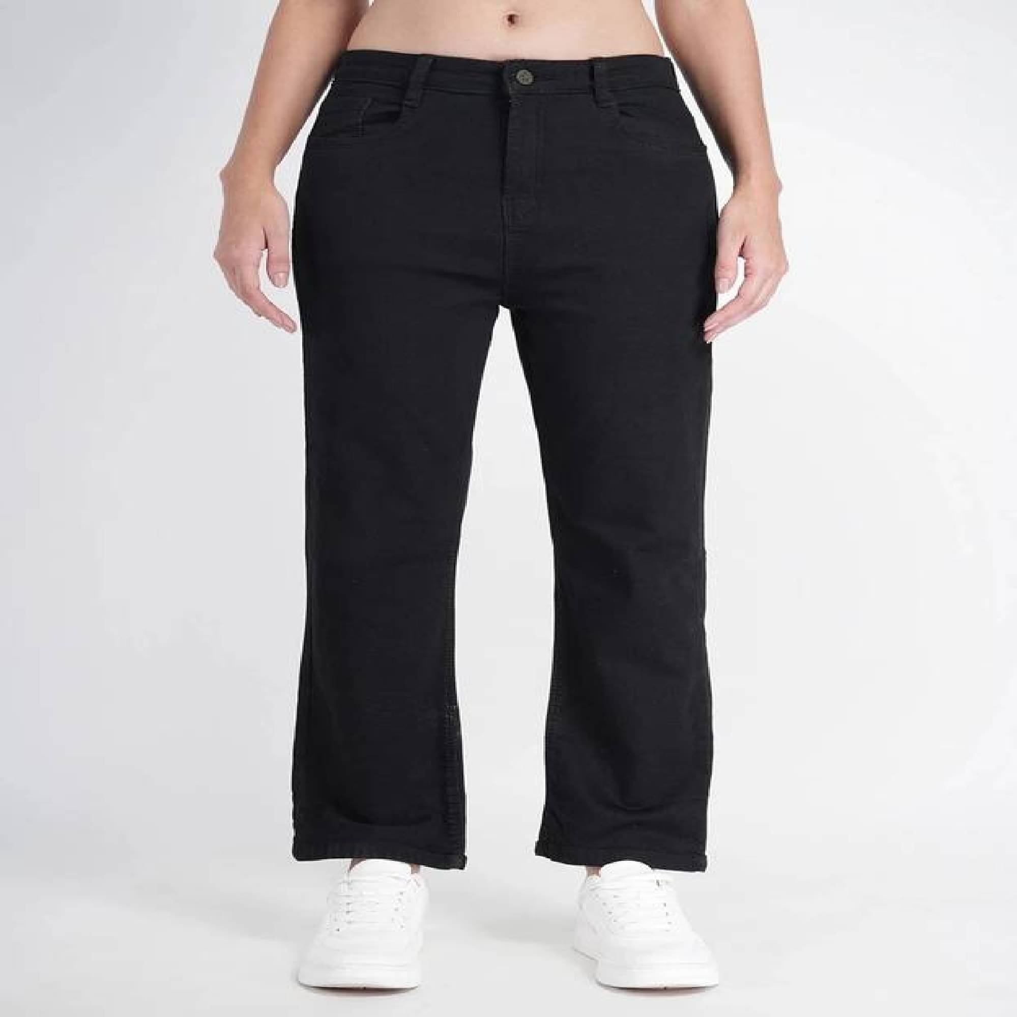     			EVYAVAN ENTERPRISE Women's Regular Fit Mid-Rise Jeans ( Black )