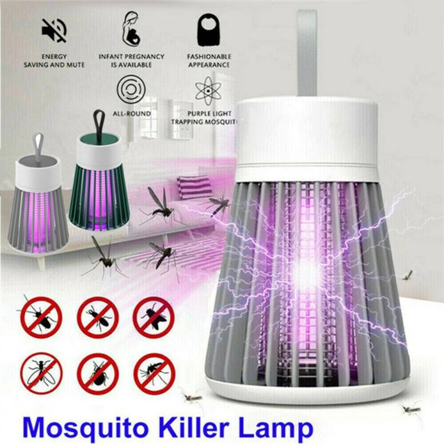     			Eco Friendly Electronic LED Mosquito Killer Machine Trap Lamp, Mosquito killer ( Pack of 1 )