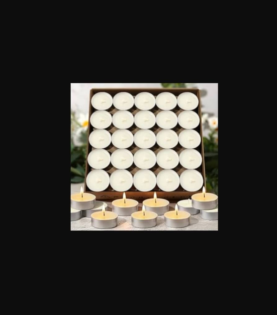     			GENERIC  ks White Wax Tea Light Candle 5 cm ( Pack of 1 )