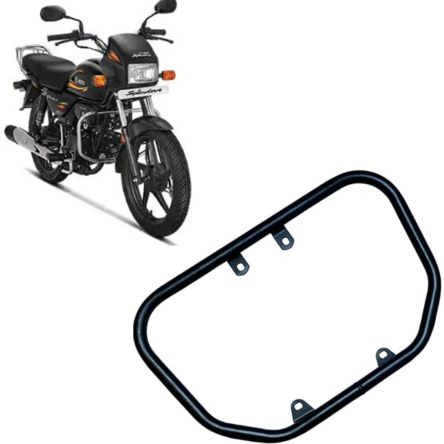     			Hero Splendor Bike Guard – Heavy-Duty Crash Bar with Bolts