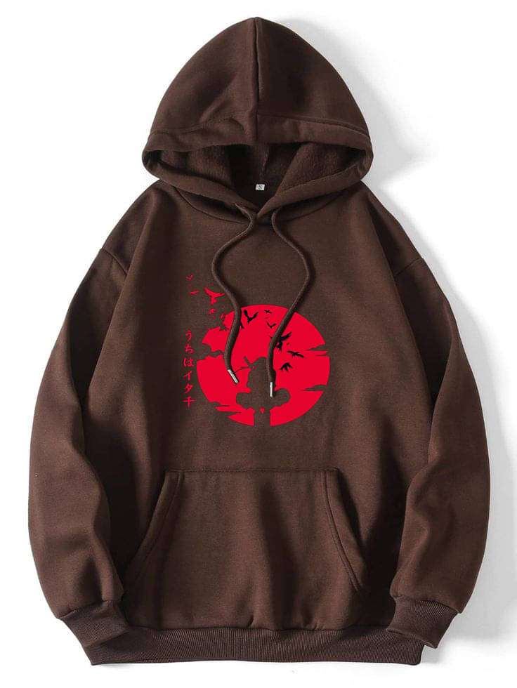     			Hype Thread Fleece Hooded Men's Sweatshirt - Brown ( Pack of 1 )