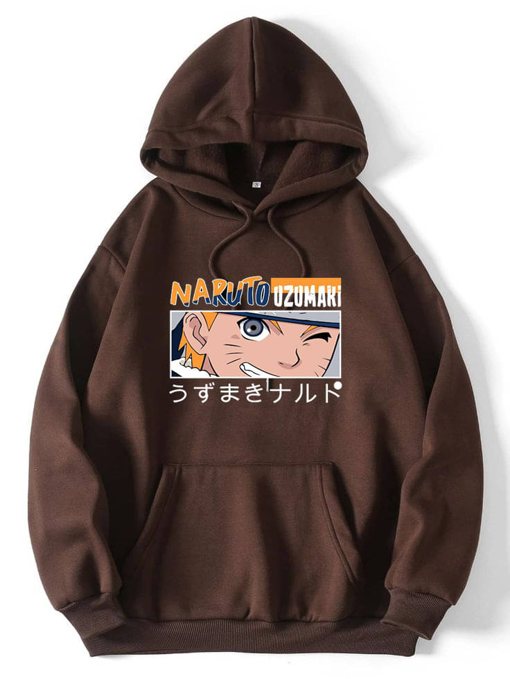     			Hype Thread Fleece Hooded Men's Sweatshirt - Brown ( Pack of 1 )