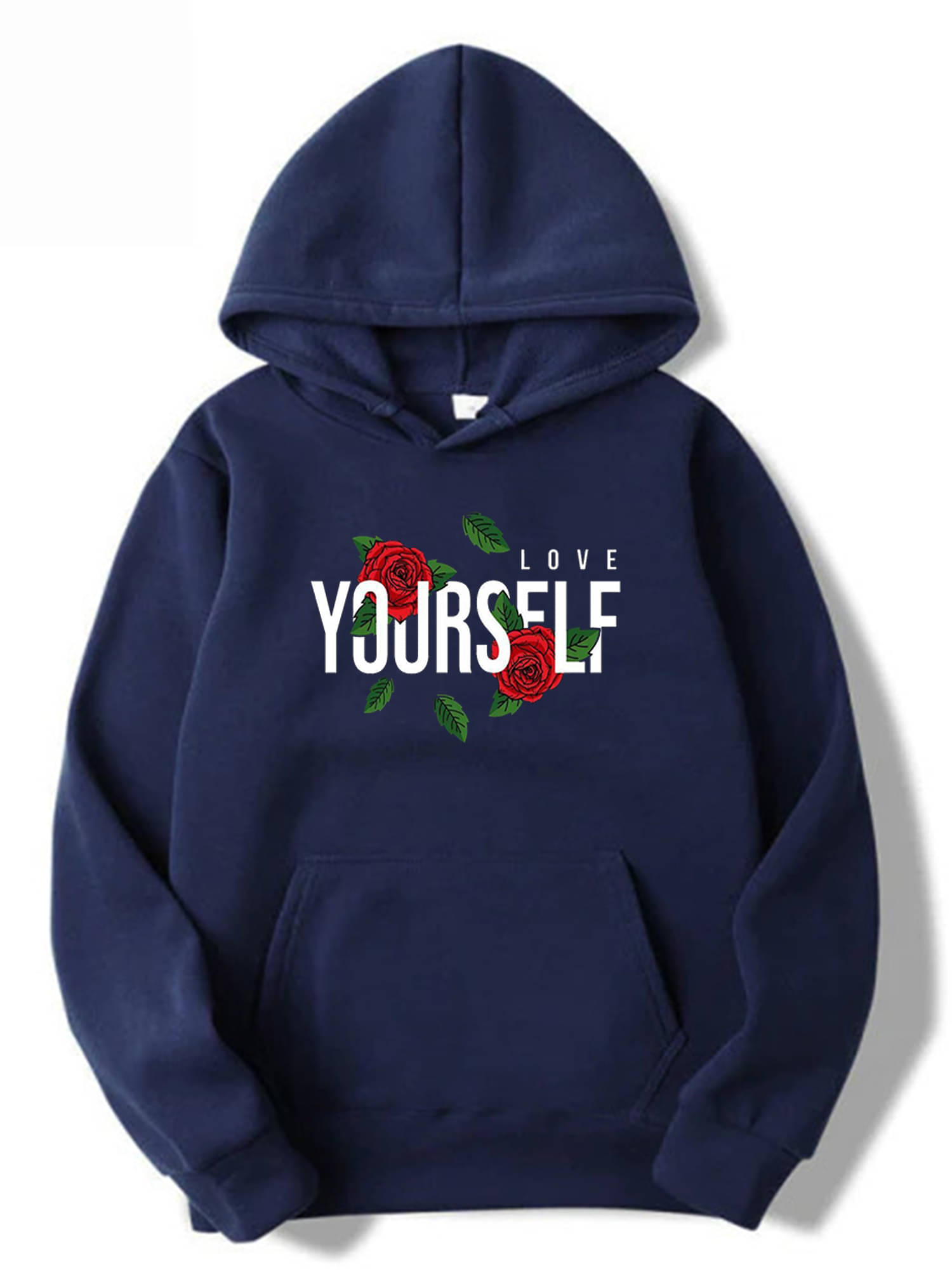 Hype Thread Women Fleece Hooded Sweatshirt ( Blue ) Hype Thread Women Fleece Hooded Sweatshirt ( Blue )