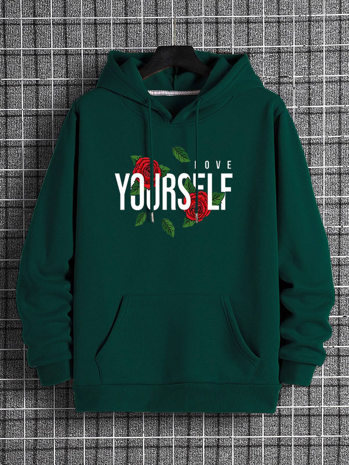 Hype Thread Women Fleece Hooded Sweatshirt ( Green ) Hype Thread Women Fleece Hooded Sweatshirt ( Green )