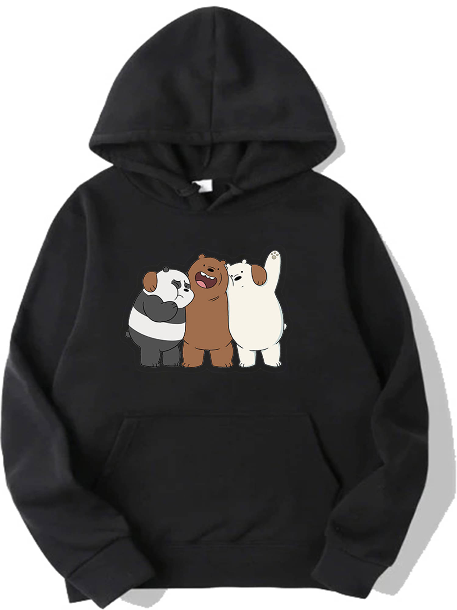 Hype Thread Women Fleece Hooded Sweatshirt ( Black ) Hype Thread Women Fleece Hooded Sweatshirt ( Black )