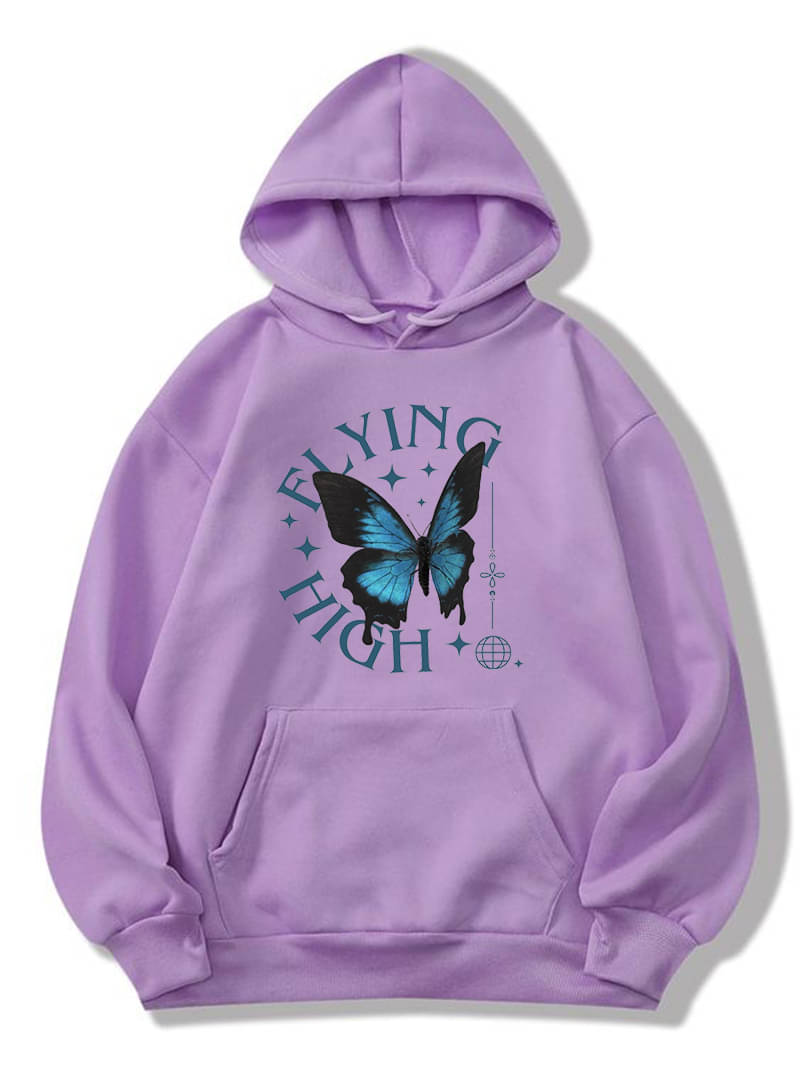 Hype Thread Women Fleece Hooded Sweatshirt ( Lavender ) Hype Thread Women Fleece Hooded Sweatshirt ( Lavender )