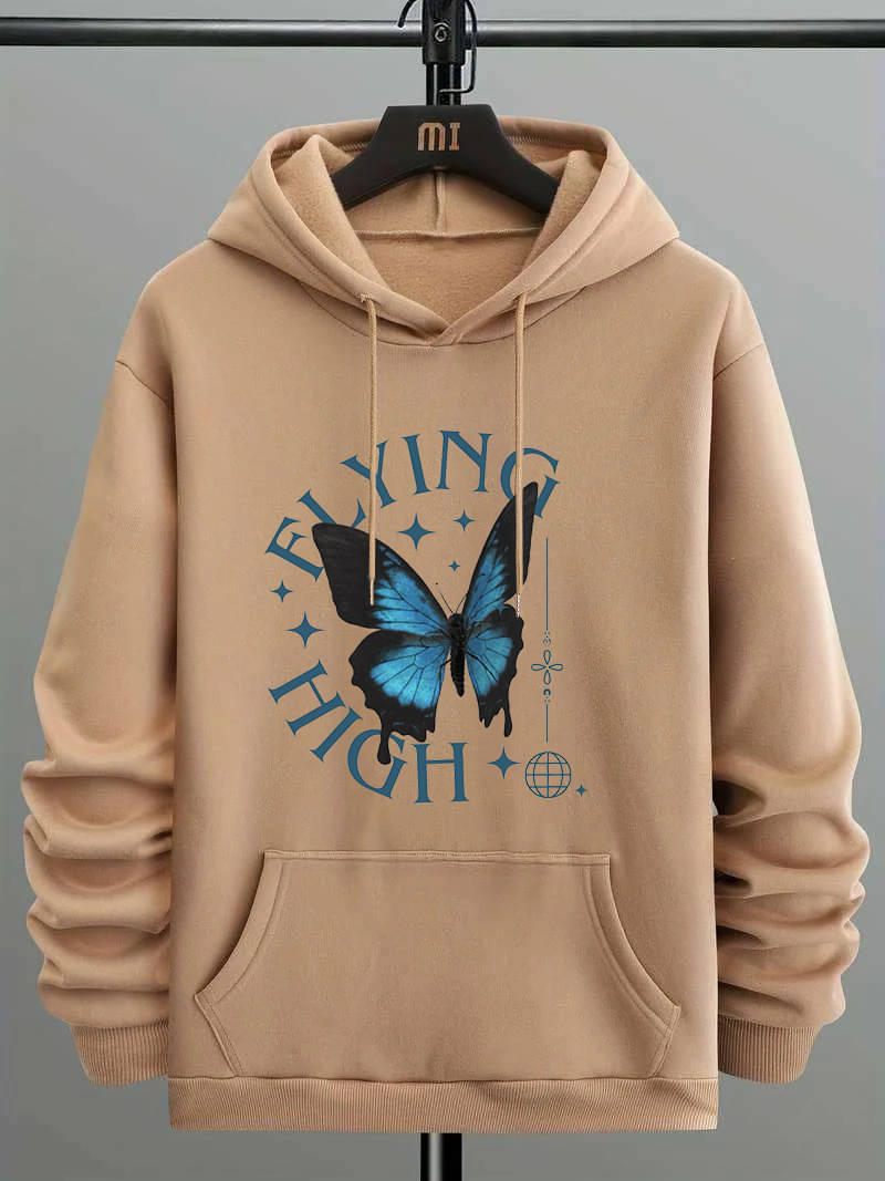     			Hype Thread Women Fleece Hooded Sweatshirt ( Beige )