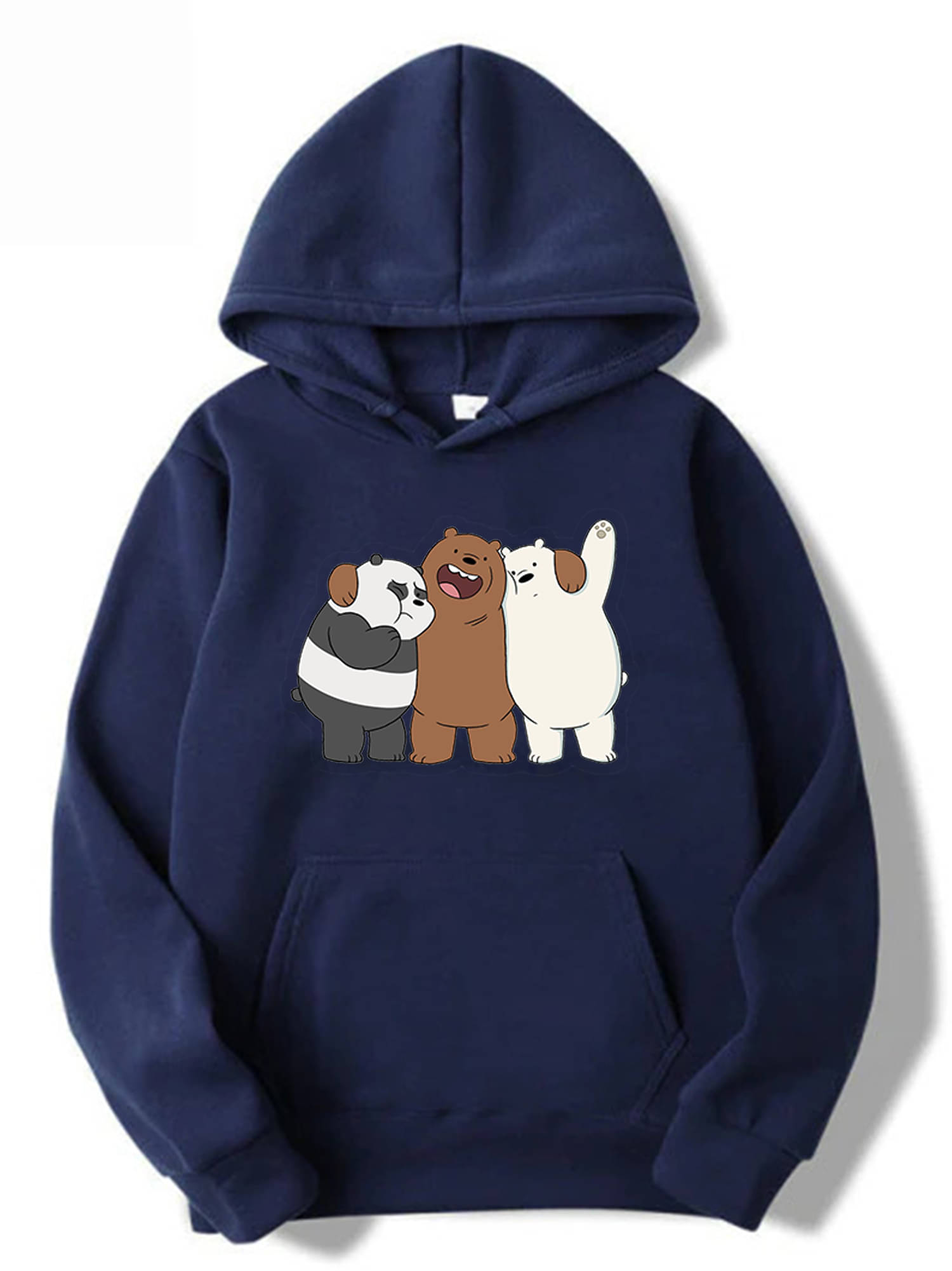 Hype Thread Women Fleece Hooded Sweatshirt ( Blue ) Hype Thread Women Fleece Hooded Sweatshirt ( Blue )