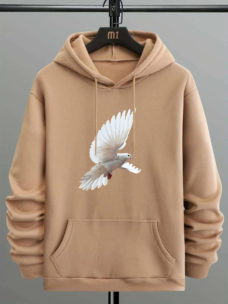 Hype Thread Women Fleece Hooded Sweatshirt ( Beige ) Hype Thread Women Fleece Hooded Sweatshirt ( Beige )