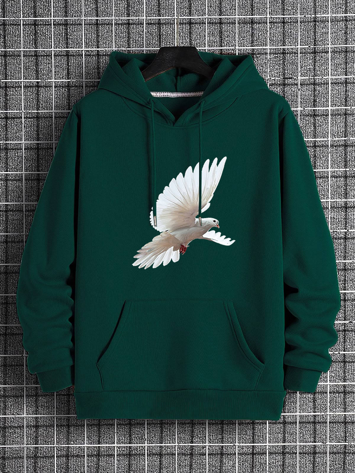 Hype Thread Women Fleece Hooded Sweatshirt ( Green ) Hype Thread Women Fleece Hooded Sweatshirt ( Green )