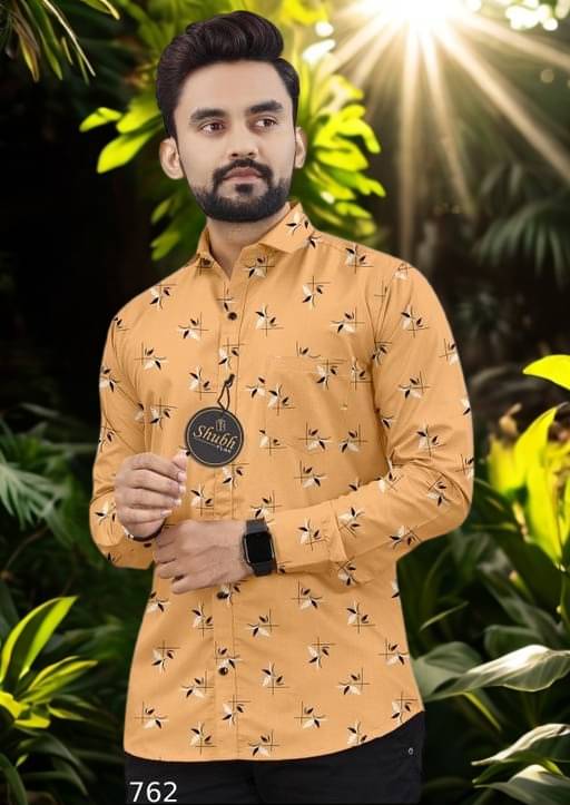     			JASHVI Poly Cotton Regular Fit Solids Full Sleeves Men's Casual Shirt - Yellow ( Pack of 1 )